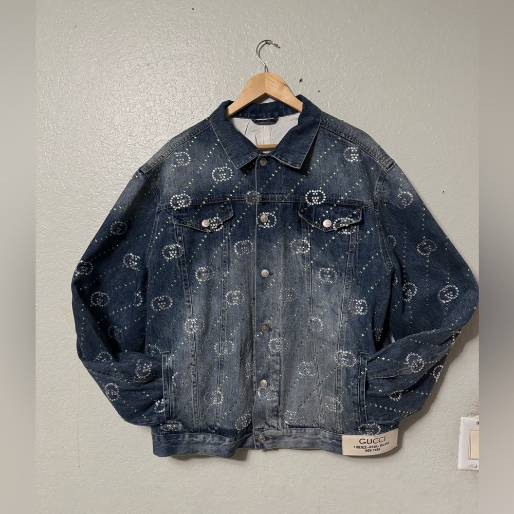 Gucci Crystal denim jacket